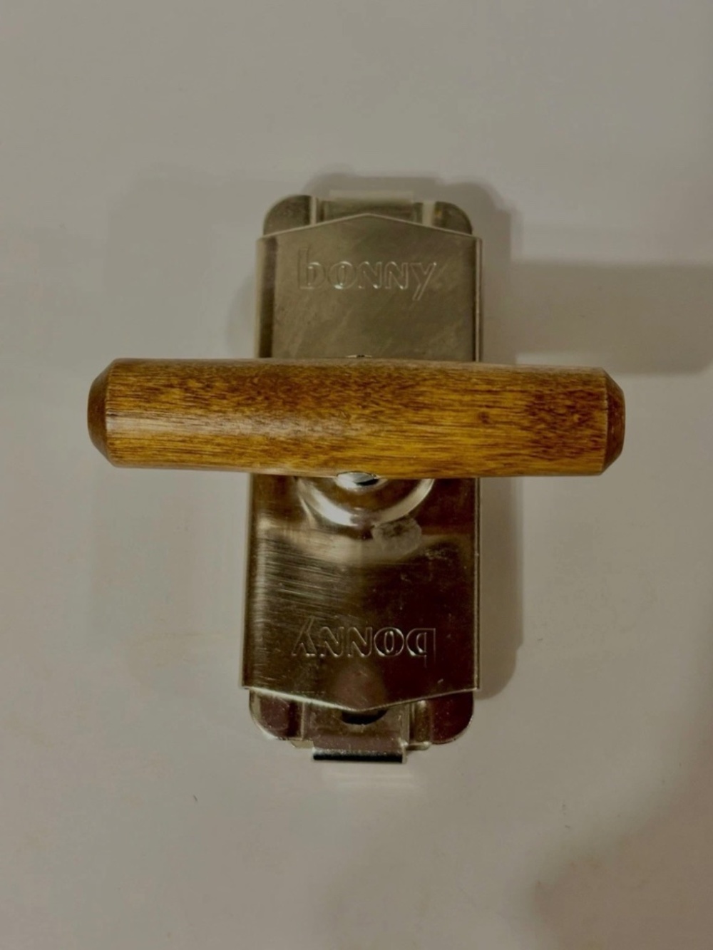 1960’s Vintage Bonny Top Off Jar & Bottle Screw Top Opener Metal Wooden Handle